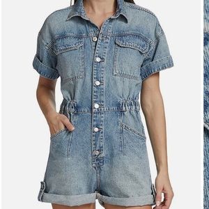 Free People Marci Cuffed Romper